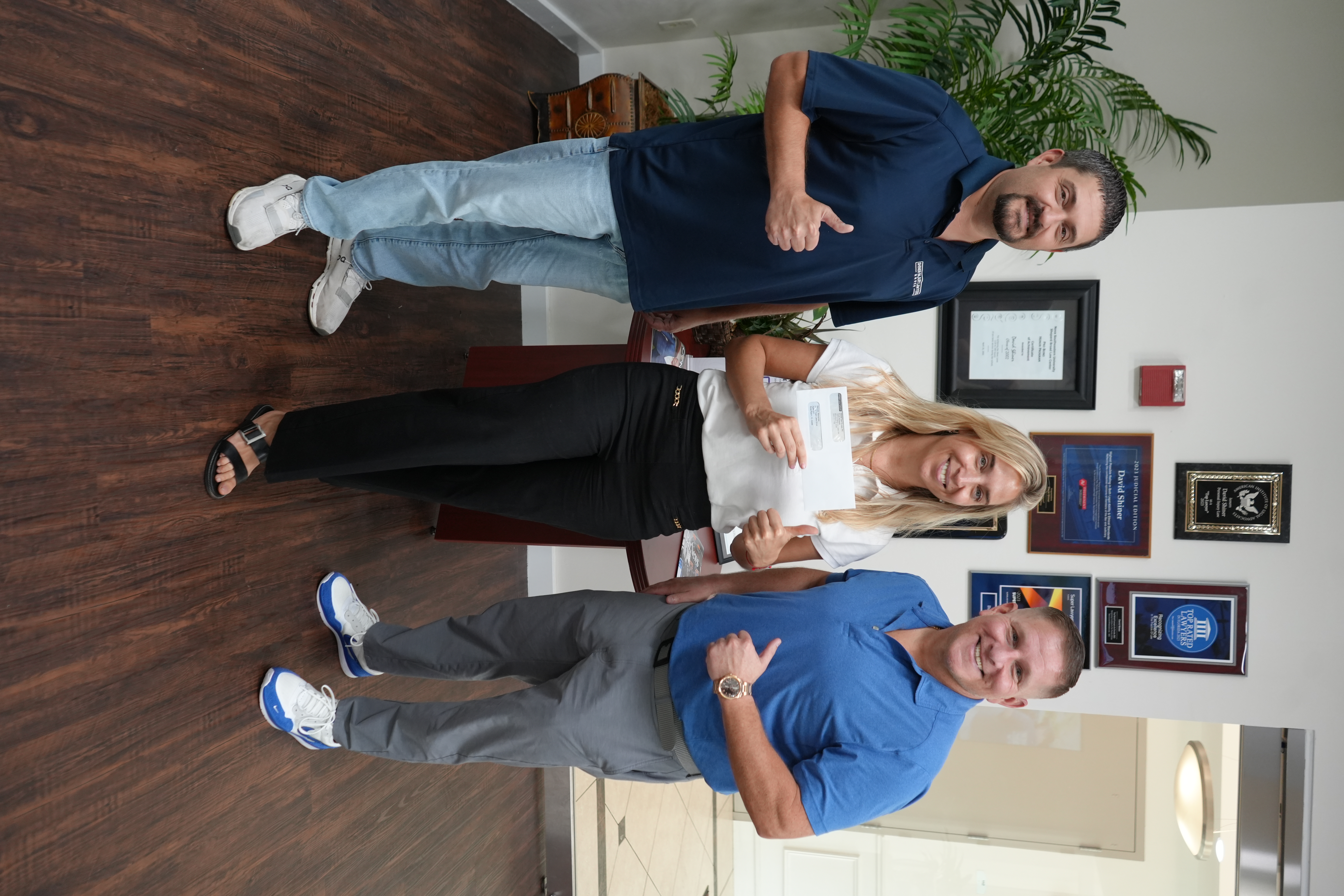 David Shiner with satisfied clients